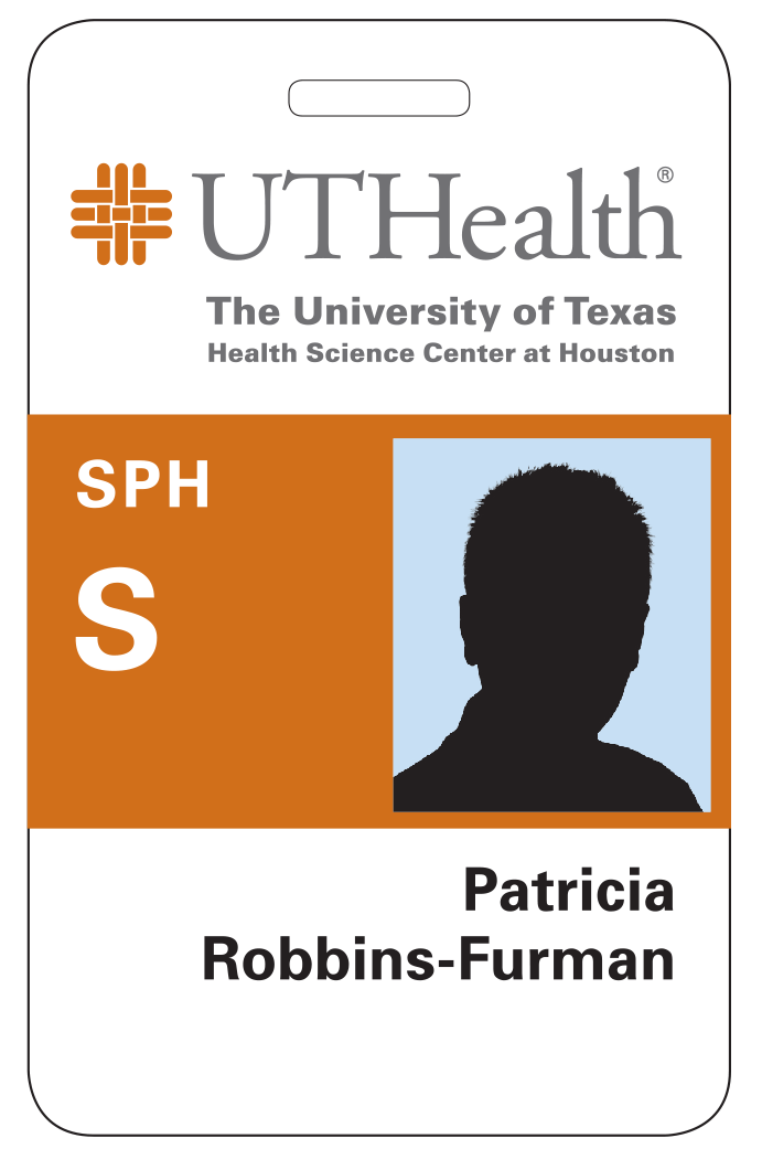 Employee and Faculty with credentials badge example in Burnt Orange Image