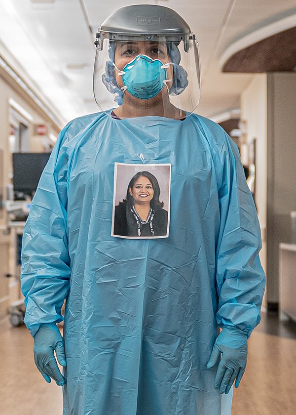 Photo of Doctor Bela Patel who is a co-investigator on a new stem cell therapy trial for COVID-19 patients with lung injury. Photo courtesy of Memorial Hermann.