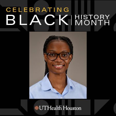 Graphic that reads Celebrating Black History Month with photo of Takese McKenzie.