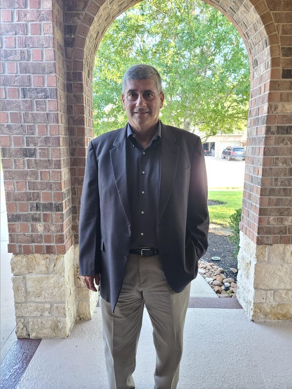 Thanks to the clinical trial led by Nirav Thosani, MD, Demetrios Stroubakis, 55, is back to working as an engineer and spending time with his wife and kids. (Photo courtesy of Demetrios Stroubakis)