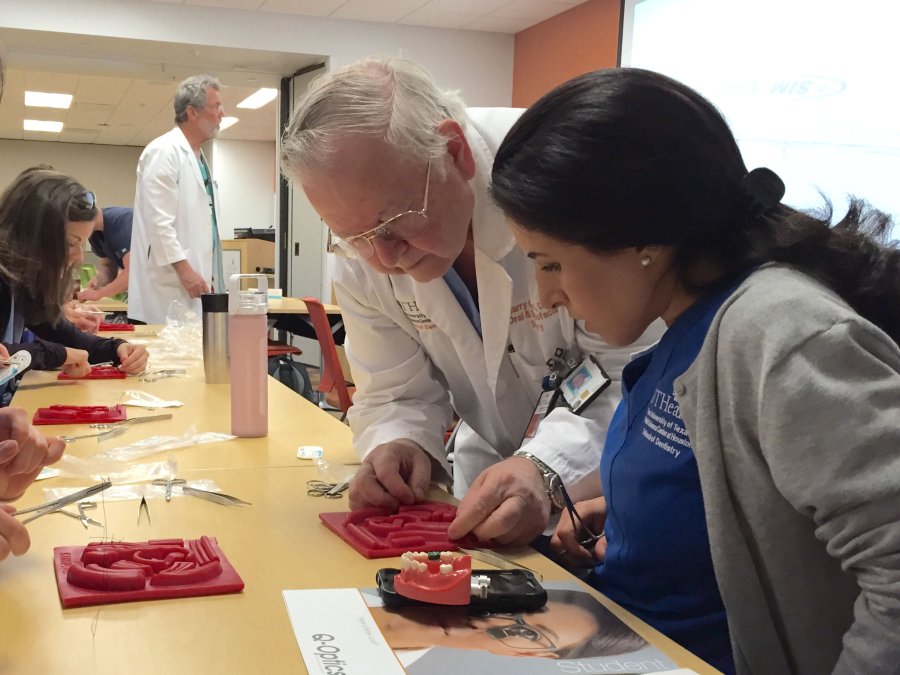 AHCFP residents engage in hands-on learning during the 2019 program.