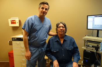 Ron Karni, MD, and patient Carey Hatfield