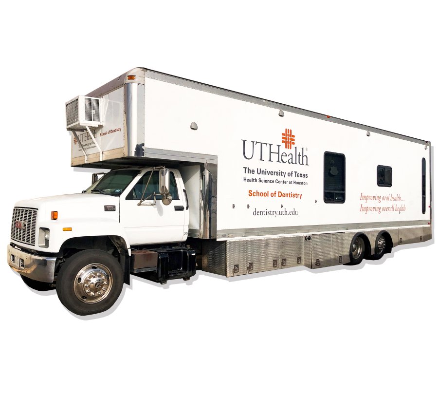 Donated to UTSD in 2002, the mobile dental van provides care to underserved communities.