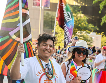 UTHealth Houston shows its pride at Houston's 2022 Pride Parade on Saturday, June 25, in Downtown Houston. (Photo by UTHealth Houston)