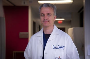 Photo of Mazen Abdallah, MD, an assistant professor with McGovern Medical School and a certified reproductive endocrinologist affiliated with UT Physicians and Memorial Hermann-Texas Medical Center. (Photo credit: Maricruz Kwon/UTHealth)