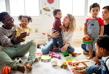 Photo of Melissa Goldberg, PsyD, recommends forming or joining an anti-racist play group to help children develop positive attitudes to different racial groups. (Photo credit: Getty Images)