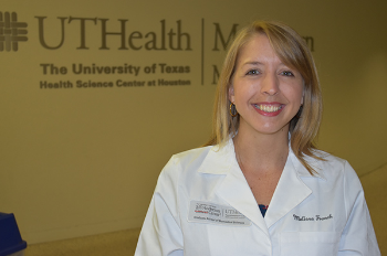 Photo of UTHealth student Melissa Franch who  is working to address social skills dysfunction associated with mental health disorders.