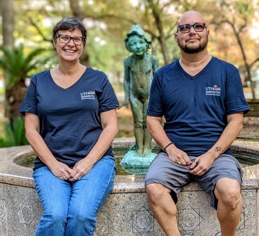 Paige Wermuth, PhD, MPH, and graduate student Lou Weaver are launching a pilot project aimed at facilitating conversations about HIV prevention between trans men and their health care providers. (Photo courtesy of UTHealth School of Public Health)
