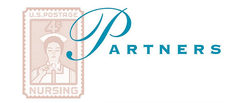 PARTNERS banner with nursing stamp