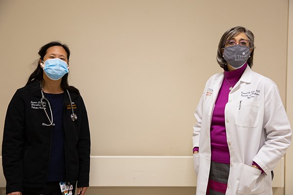 Jessica Lee, MD, left, and Carmel Dyer, MD, right. (Photo by: UTHealth)