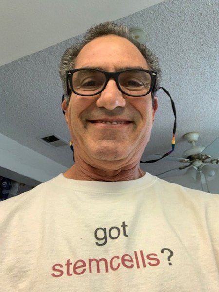 Photo of Greg Geraci. Greg Geraci, from Huntington Beach, California, participated in the Phase I clinical trial to test the safety and tolerability of stem cells as a treatment for Parkinson's disease. (Photo courtesy of Greg Geraci)