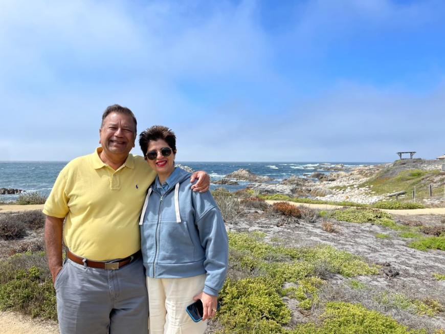 After getting treatment for her Parkinson's disease from UTHealth Houston, Sophia Agnihotri is back to traveling the world. (Photo courtesy of Sophia Agnihotri)