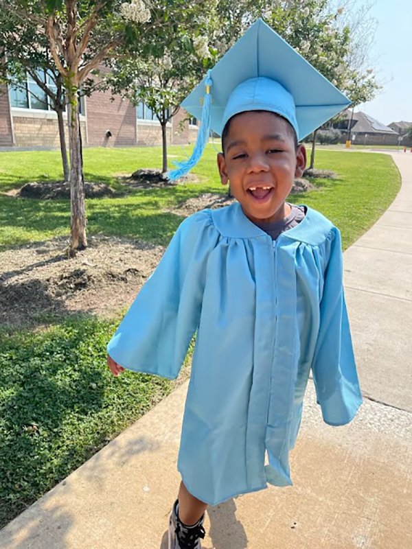 Aries Williams, above, is a kindergartener at Oakland Elementary School in Richmond, Texas. (Photo provided by Aisha Atkinson)