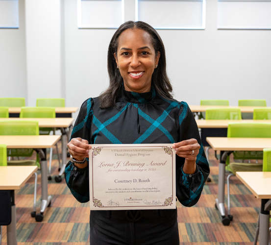 Routh garners Bruning Award for Outstanding Teaching - UTHealth Houston