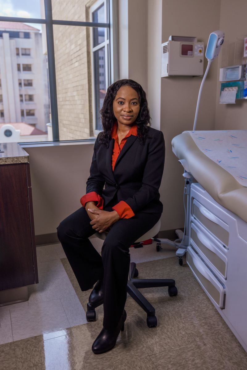 Modupe Idowu, MD, professor and medical director of the Adult Sickle Cell Comprehensive Center at UTHealth Houston.