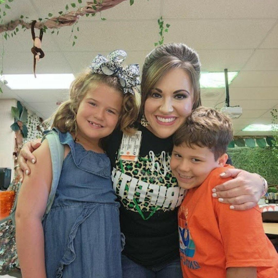 Sofia, pictured with her mom Megan and brother Judah, is now in the fourth grade. (Photo courtesy of Megan Speir)