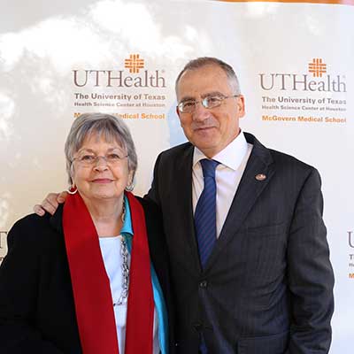 Dr. Colasurdo with Faculty member