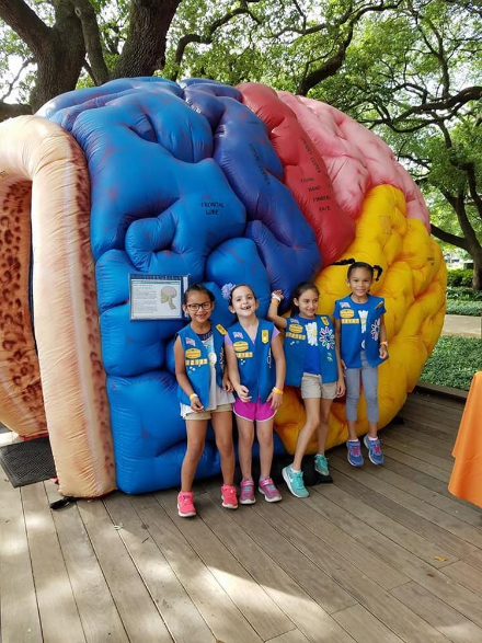 UTHealth Stroke Stomp Out Stroke Girl Scout Patch Event