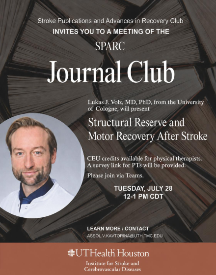 Stroke Publications and Advances in Recovery (SPARC) Journal Club Meeting
