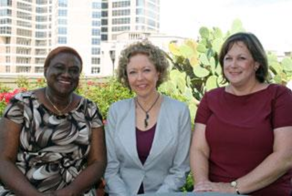 Cizik School of Nursing’s Drs. Omobola Oyeleye, Amy O. Calvin and Lisa Thomas are TNA District 9 Foundation “Outstanding Nurses of 2019.” (Photo by D. R. Bates)