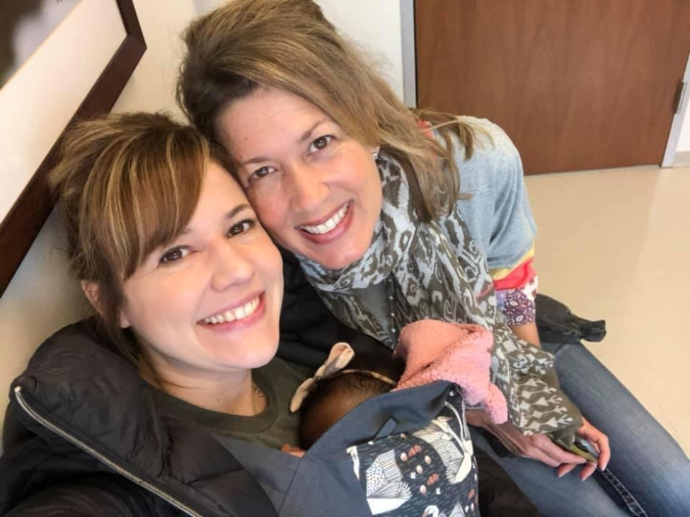 Michelle pictured with her sister, Paige, who works at TIRR Memorial Hermann-Kirby Glen and recommended Michelle get a second opinion at Memorial Hermann. (Photo provided by patient)