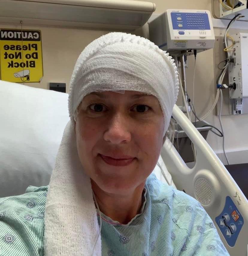 Since the operation, Michelle's tumor has shown signs of shrinking. (Photo provided by patient)