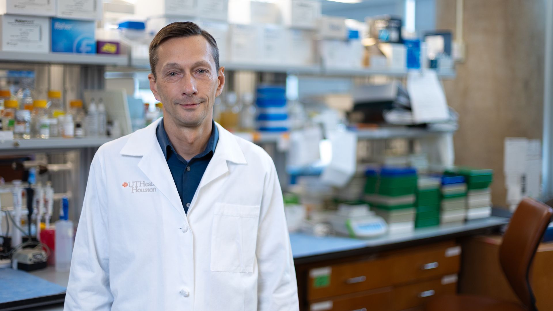 The research was led by Mikhail Kolonin, PhD, director of the Center for Metabolic and Degenerative Diseases at UTHealth Houston. (Photo by UTHealth Houston)