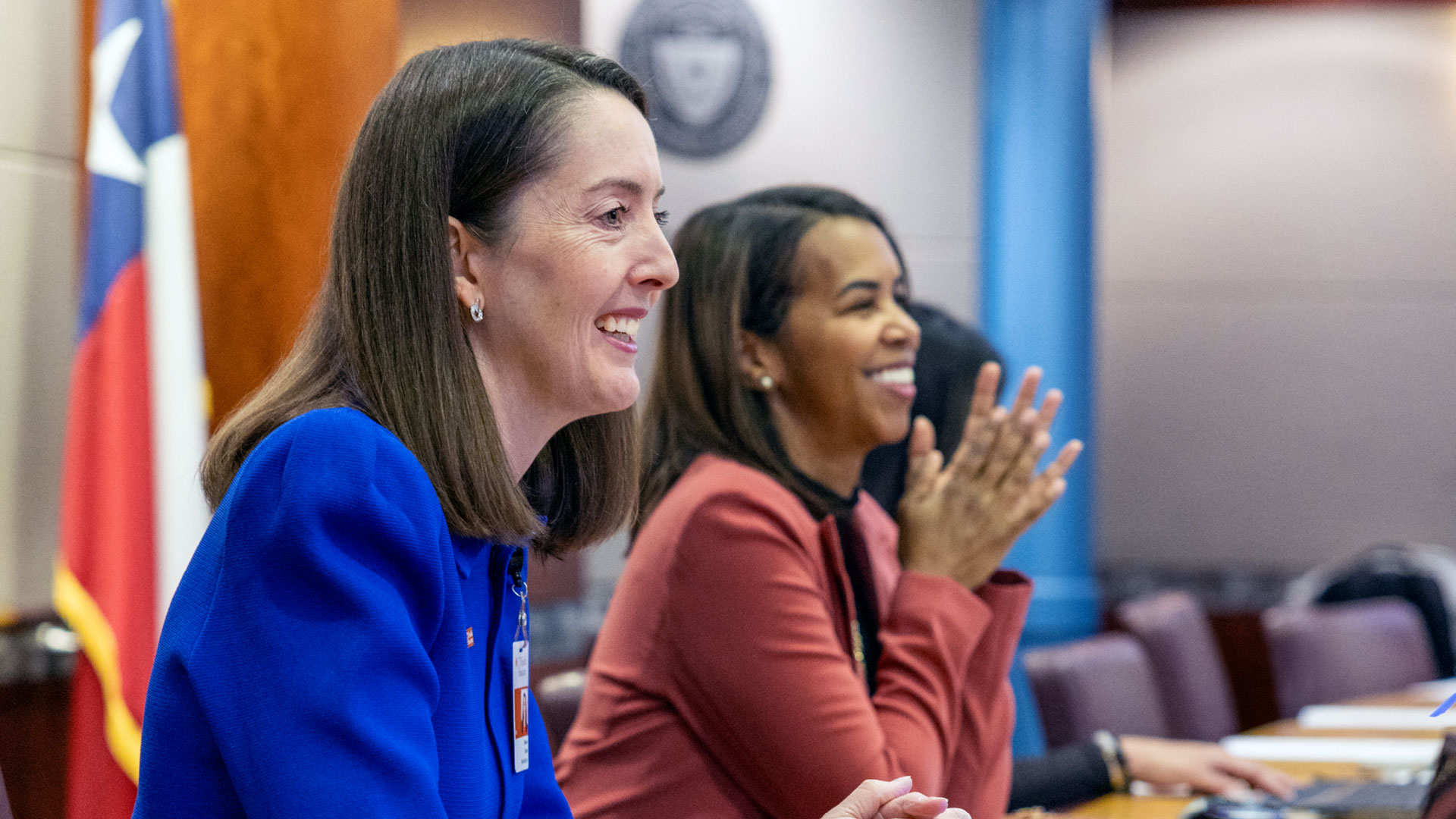 UTHealth Houston President Kibbe and Dean Love of McGovern School of Medicine